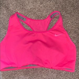 Nike Pink Racer Back Sports Bra Sz S